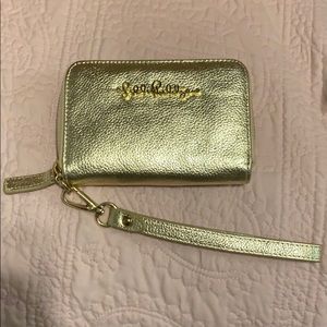Lilly Pulitzer Gold Wristlet